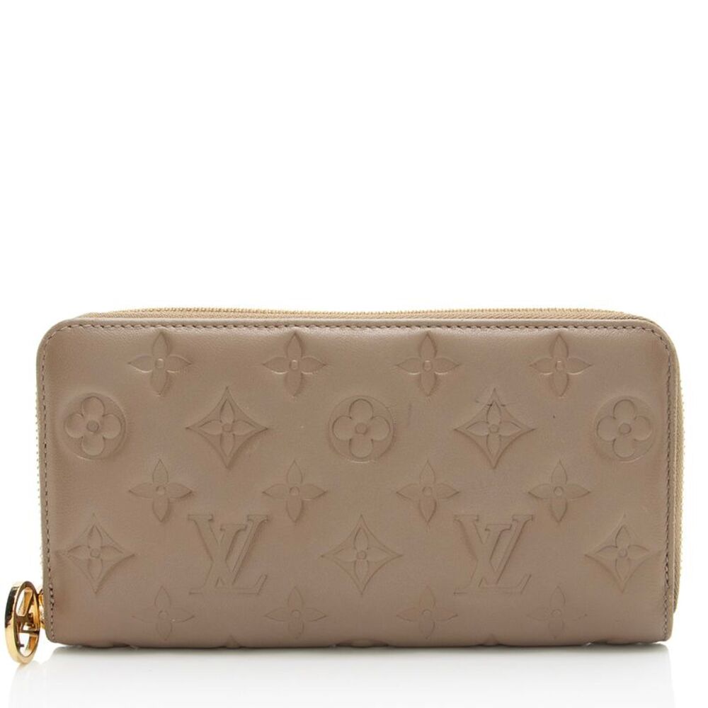 Louis Vuitton Monogram Embossed Lambskin Coussin Zippy Wallet
